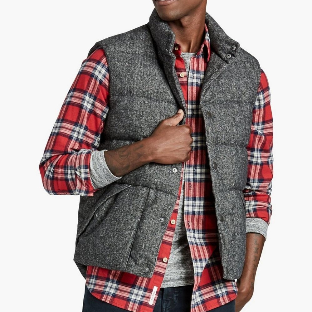 Lucky Brand Men's Herringbone Sycamore Vest Size Large